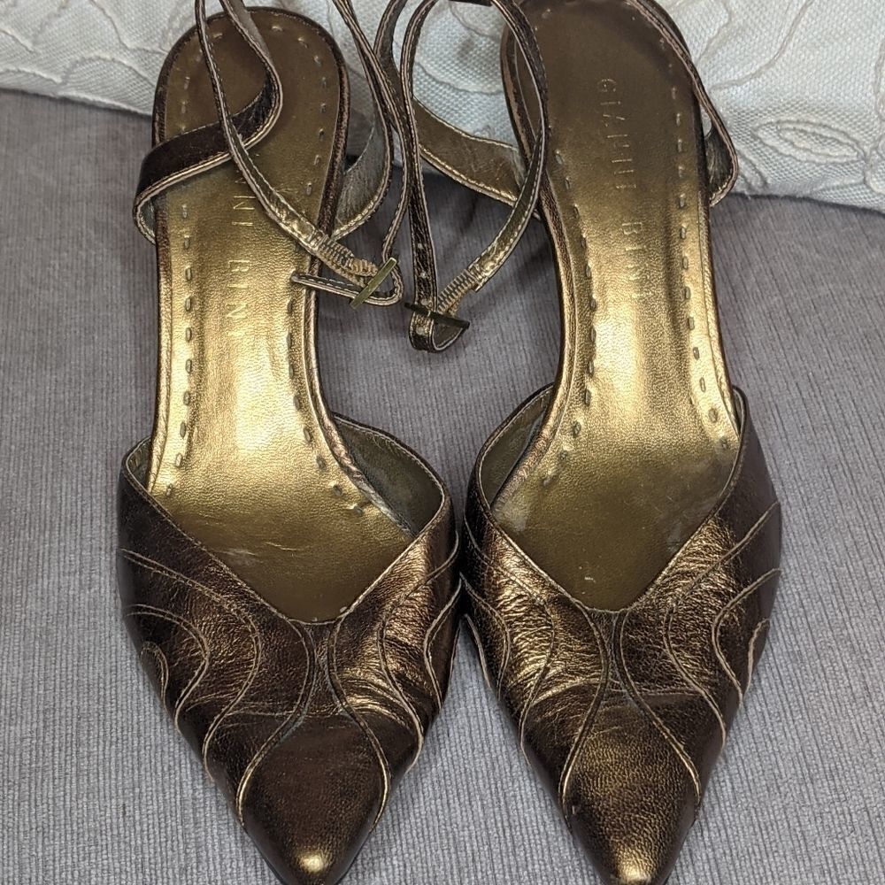 Gianni Binni copper heel sz. 6.5